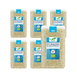 SET 6 x Riso integrale a grana lunga senza glutine bio 1 kg