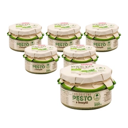 SET 6 x Pesto di basilico bio 200 g
