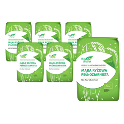 KIT 6 x farina di riso integrale BIO 1 kg