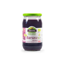 Borsch rosso su lievito madre di barbabietole in salamoia, senza glutine bio 720 ml (vasetto) - farma świętokrzyska