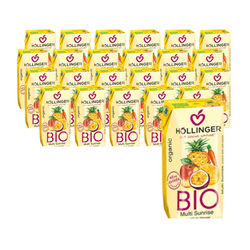 SET 24 x Bevanda multifrutta con succo di carota sunrise bio 200 ml