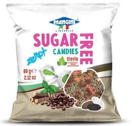 Caramelle al caffè con stevia, senza zucchero 60 g