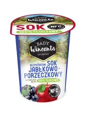 Succo di mela e ribes naturalmente torbido 200 ml – Sady Wincenta