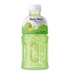Bevanda al gusto di melone con pezzi di gelatina di cocco 320 ml