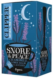 Tè con melissa e lavanda (snore &amp; peace) BIO (20 x 1,5 g) 30 g - Clipper