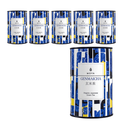 SET 6 x Tè verde Genmaicha con riso bio 60 g
