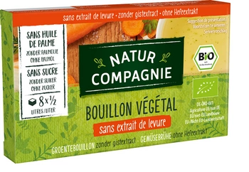 Brodo - cubetti vegetali senza aggiunta di lievito bio (8 x 10,5 g) 84 g - Natur Compagnie
