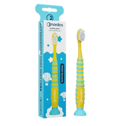 Spazzolino per bambini 10500 super soft giallo e blu - Nordics