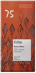 Cioccolato amaro al 75 % di cacao bio 80 g