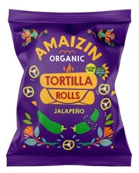 Tortilla chips di mais senza glutine al jalapeno bio 100 g - Amaizin