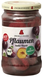 Prugne dimezzate senza glutine in sciroppo leggero bio 360 g (180 g) (barattolo) - ZWERGENWIESE