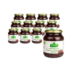 SET 12 x Fagioli rossi in salamoia bio 360 g / 240 g - Ekowital