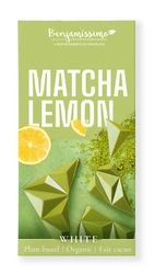 Piastra di cacao matcha tea - limone senza glutine bio 60 g - BENJAMISSIMO