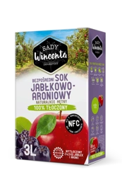 Frutteti Wincenta 100% succo di mela e rabarbaro naturalmente torbido 3l
