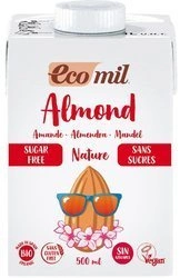 Bevanda di mandorla senza zuccheri, senza glutine Biologica 500 ml – Ecomil