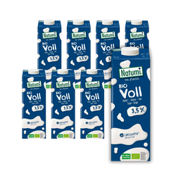 SET 8 x Bevanda di avena e soia 3,5% senza zuccheri aggiunti bio 1 l - Natumi