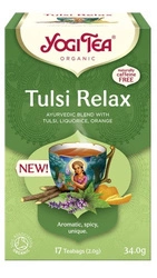 Tisana ayurvedica Tulsi Relax Biologica (17 x 2 g) 34 g – Yogi Tea