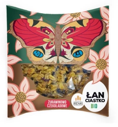 Torta di mirtilli rossi e cioccolato bio 40g - Butterfly