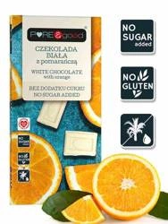 Cioccolato bianco all'arancia senza zuccheri aggiunti 75 g - Pure&amp;Good