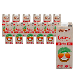 Set di 12 x bevanda classica al cocco senza zucchero bio 1 l