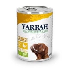 Per cani adulti pezzi di pollo con pomodoro e ortica bio 405 g - Yarrah