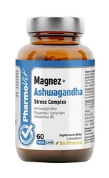 Integratore alimentare di magnesio + Ashwagandha Stress Complex 60 capsule - Pharmovit (Clean Label)