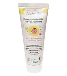 Dentifricio senza fluoro per bambini dal primo dente Fragola 75 ml