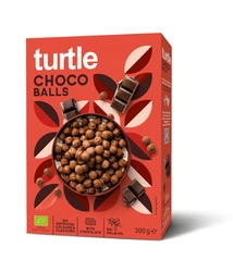 Palline di cereali al cioccolato bio 300 g - TURTLE