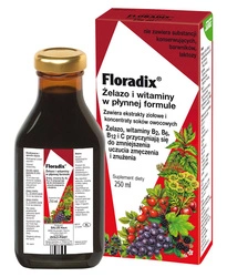 Ferro + vitamine del gruppo B, vit. C integratore alimentare liquido 250 ml - Salus (Floradix)