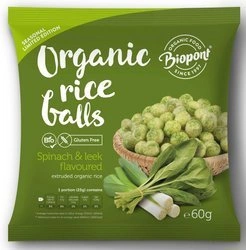Gallette di riso croccanti con spinaci e porri Senza Glutine Biologico 60 g – Biopont