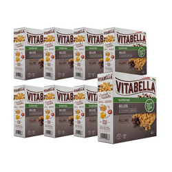SET 8 x Cuscini di farina d'avena con ripieno al cioccolato senza glutine bio 300 g