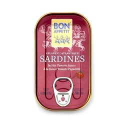 Sardine portoghesi in salsa di pomodoro piccante 120 g (78 g) – Bon Appetit