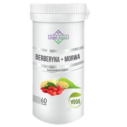Berberina + estratto di gelso bianco integratore alimentare 60 capsule (300 mg + 300 mg) - Soul Farm