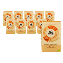 KIT 10 x farina di grano tenero tipo 0 per pizza BIO 1 kg