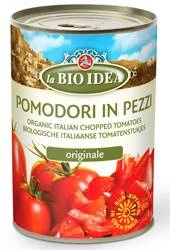 Pomodori a fette senza pelle (lattina) bio 400 g