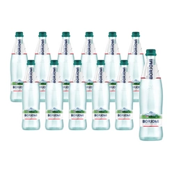 SET 12 x Acqua minerale frizzante 500 ml (bicchiere) - Borjomi
