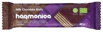 Wafer di farro monococco ricoperto al cioccolato con probiotici Biologico 40 g – Harmonica