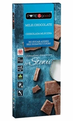 Cioccolato al latte con stevia senza zuccheri aggiunti senza glutine 100 g - Pure&amp;Good