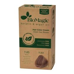 Tintura per capelli biondo oro (7.03) 250 g - Biomagic
