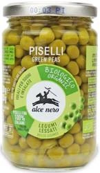 Piselli verdi biologici al naturale, vasetto 300 g peso netto (200 g sgocciolato) – Alce Nero