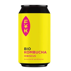 Tè nero Kombucha con ibisco senza glutine bio 330 ml - Forever Young Kombucha