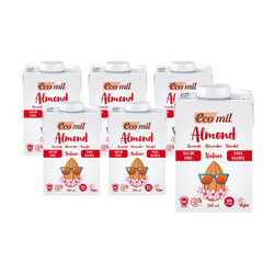 SET 6 x Bevanda alla mandorla senza glutine e senza zucchero bio 500 ml