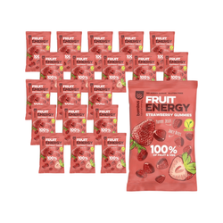 SET 20 x Snack alla fragola 100% frutta senza glutine 35 g