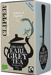 Tè Earl Grey Fair Trade Biologico (20 x 2 g) 40 g – Clipper