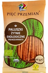Bastoncini di segale integrale bio 45 g - Cinque Trasformazioni