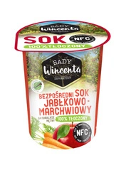 Succo di mela e carota naturalmente torbido 200 ml Sady Wincenta