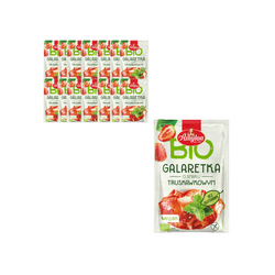 SET 15 x Gelatina senza glutine al gusto di fragola BIO 40 g