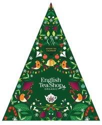 Calendario dell'Avvento Biologico bustine a piramide (Green Triangular – 13 gusti di tè) (25 x 2 g) 50 g – English Tea Shop