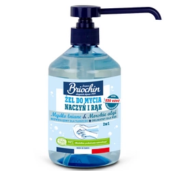 Gel lavamani e stoviglie a base di sapone di lino e alghe marine ECO 500 ml – Briochin
