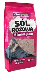 Sale rosa dell'Himalaya finemente macinato e iodato 500 g - Naturavena